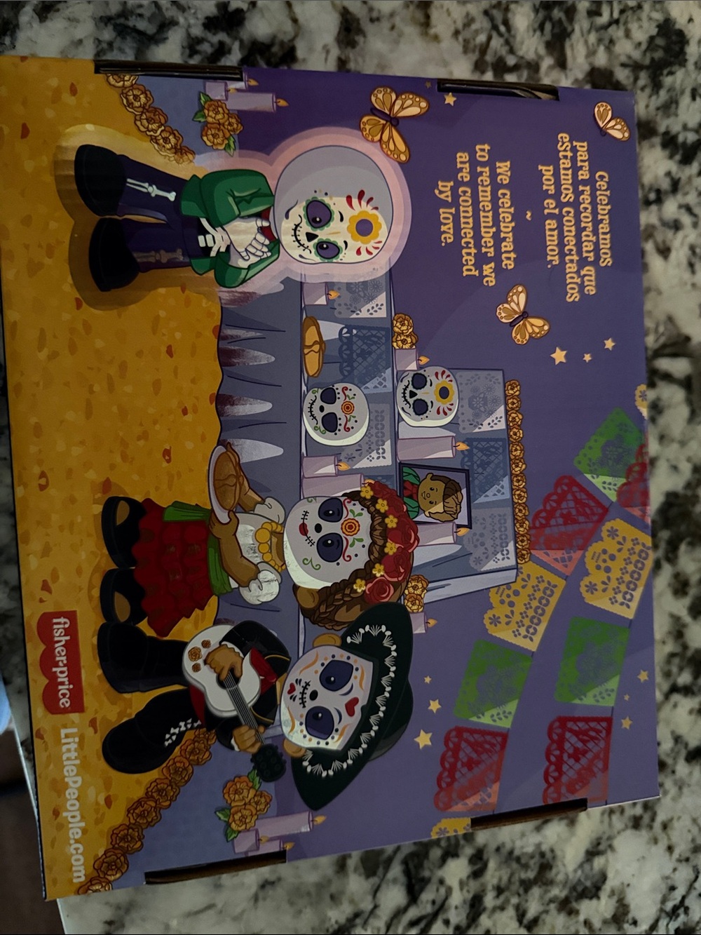 Fisher-Price Little People Day of the Dead Playset Box Art - Purple - Picture 2 of 3